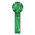 11.5" Stock Rosettes/Trophy Cup On Medallion - HONORABLE MENTION
